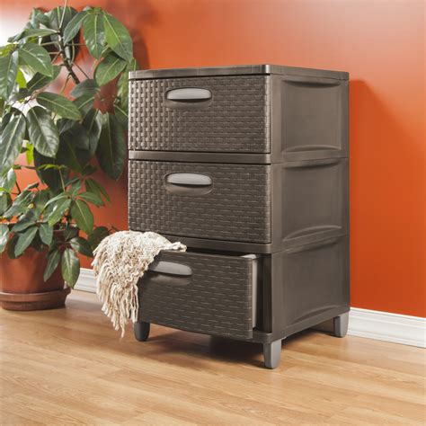 IRIS USA Plastic 3 Drawer Wide Storage Cart with 4 Caster Wheels, Black. . 3 drawer wide plastic storage